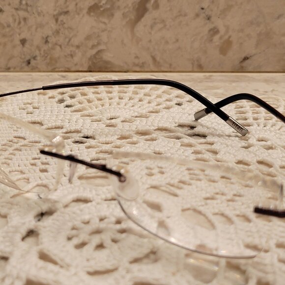 SILHOUETTE EYEGLASSES FRAMES 7581 40 6062 TITAN RIMLESS FLEX ARMS AUSTRIA & CASE - Picture 6 of 14